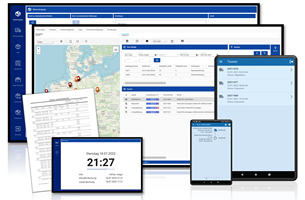 Transport- und Liefermanagement mit der Software TaMMI Foto: LKW mit Sicherheitssystemen