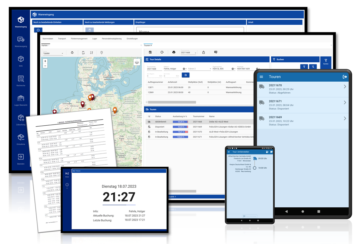 TaMMI Software Foto: TaMMI Software auf verschiedenen Devices