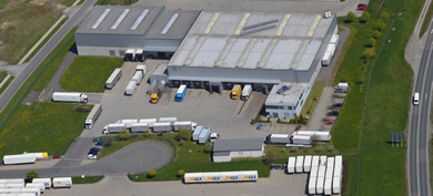 Luftbild von der TSL Logistik GmbH