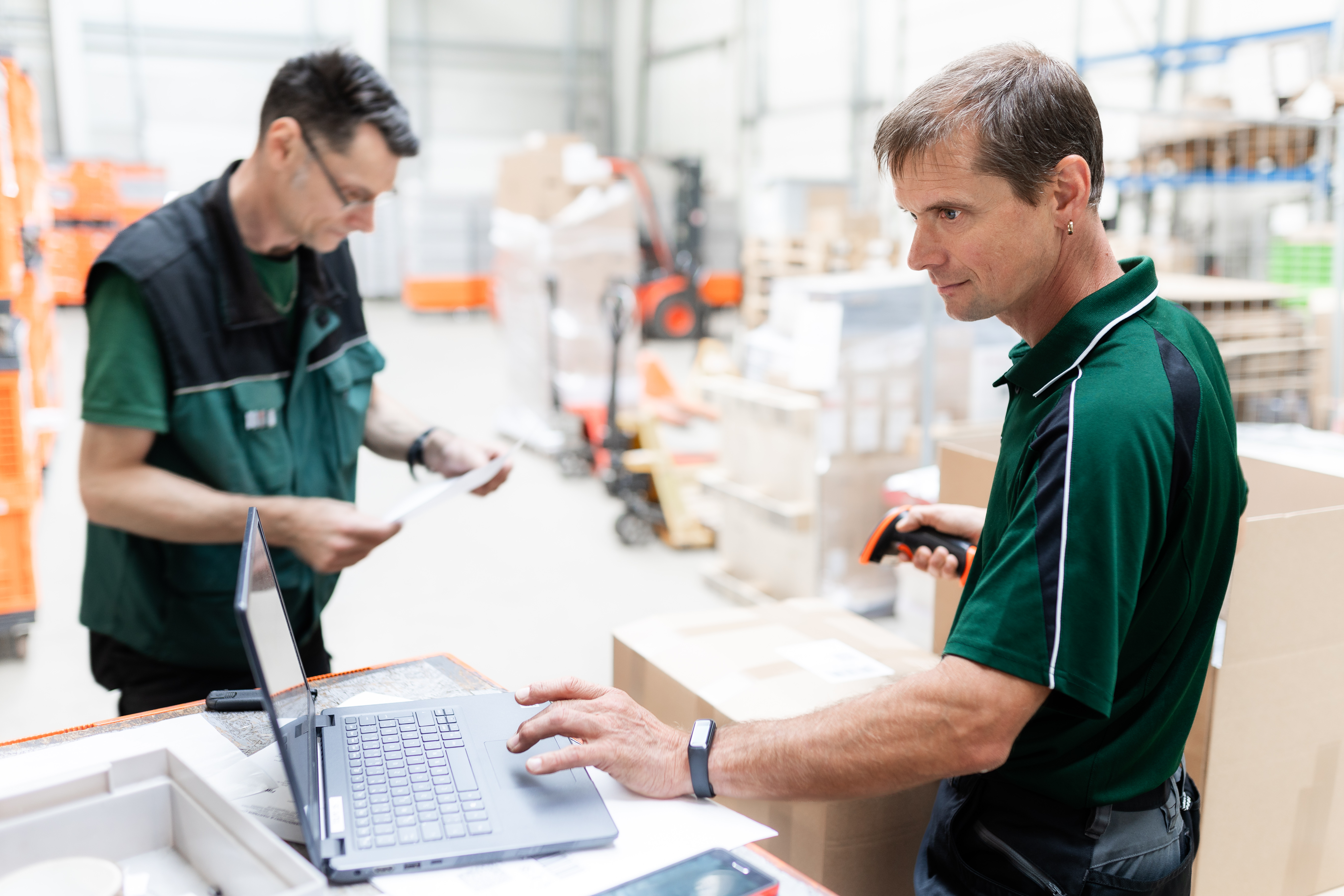 Gabelstapler im TSL Lager